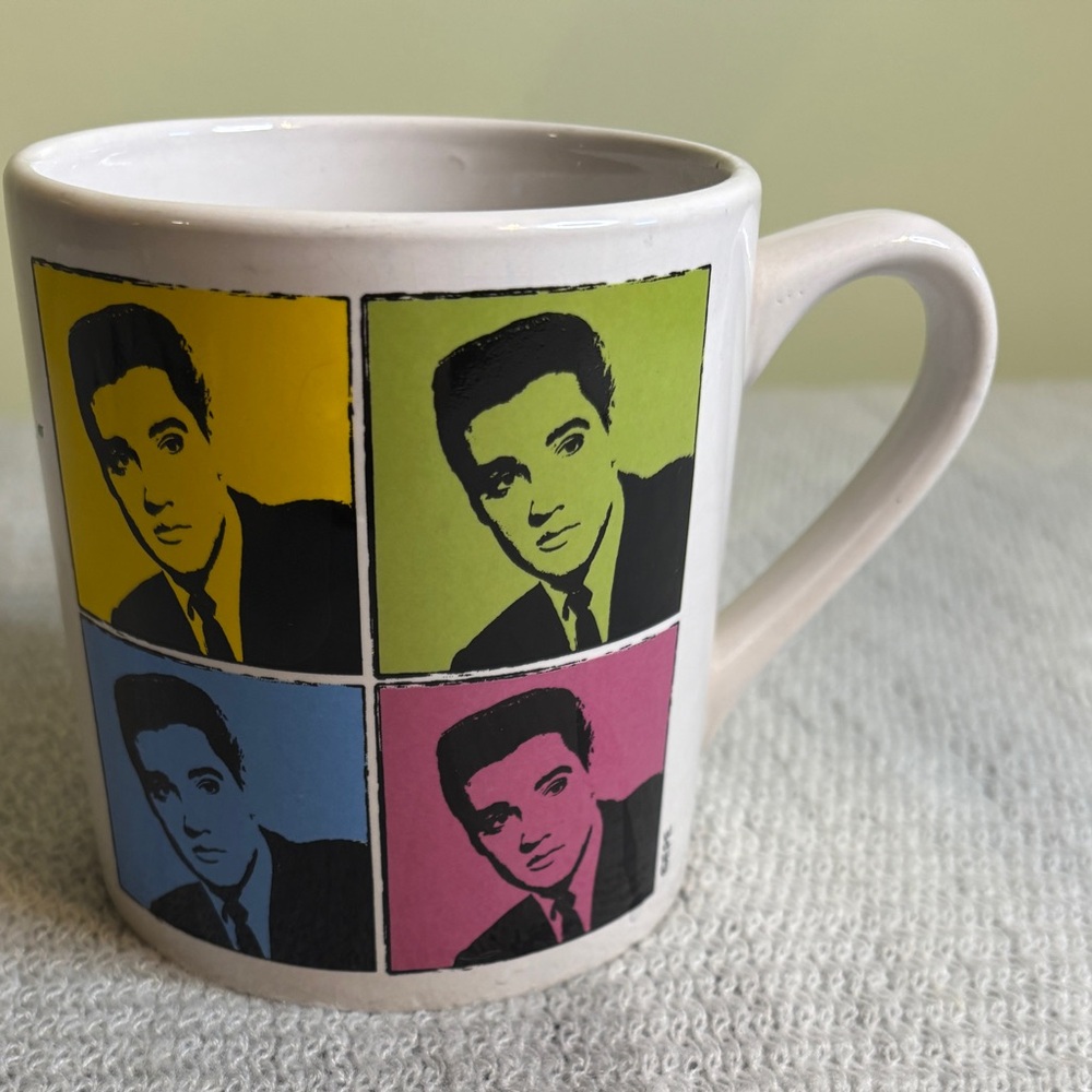 Elvis Coffee Mug with Iconic Portraits